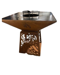 BRASERO ROUILLE CARRE STANDARD 75 cm