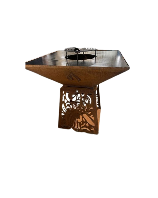 BRASERO ROUILLE CARRE STANDARD 75 cm